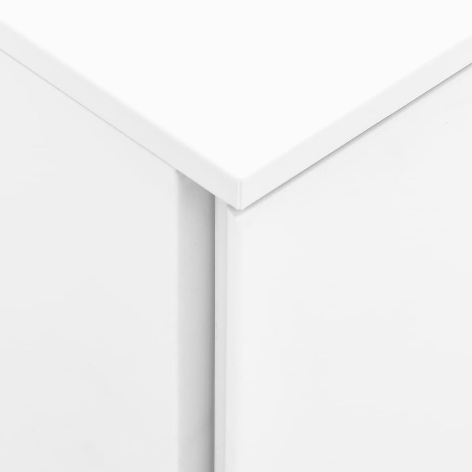 Schedario Mobile Bianco 39x45x67 cm in Acciaio,Cassettiera, Mobiletto da Ufficio con Serratura,Regolabile per Cartelle Sospese, Superficie Testurizzata, per Ufficio, Studio