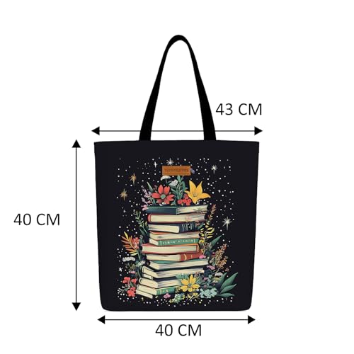 Image of The Purple Tree Eco-Friendly Canvas Tote Bag, Sustainable, Reusable Shopping, Beach, Travel or Everyday Tote, Wide Tote Bag