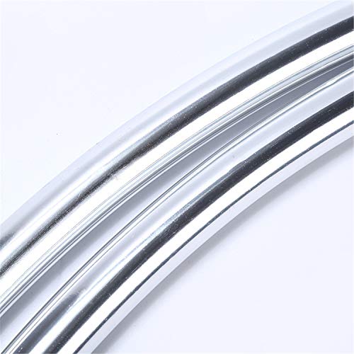 Satisfounder Curved Shower Rod Rustproof Aluminum Alloy Wall Mount Corner Bathroom Shower Curtain Rod Covers Wall Area Of 35 To 35 Inches, Arc Radius 16 Inches #TOP4