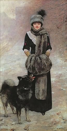 Toile Tableau Vintage Portrait de Gervex 60x90cm Impression Art