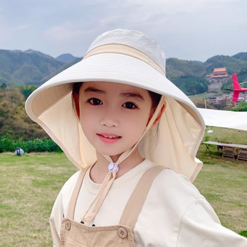 Eysee Kids Wide Brim Breathable Sun Hat,Boys & Girls UPF 50+UV Protection Outdoor Sun Hat,Shawl Neck Protector Fishing Hat3