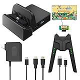 TV Docking Station and Charging Grip for Nintendo Switch,5 in 1 Portable Charging Dock 4K HDMI TV...