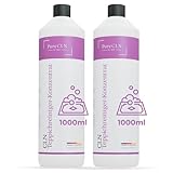 PureCLN Teppich und Polsterreiniger, 2L Konzentrat – Teppich Reiniger mit Kraftformel & Farbauffrischer – Profi Polsterreiniger für Waschsauger zur Tiefenreinigung – Made in Germany