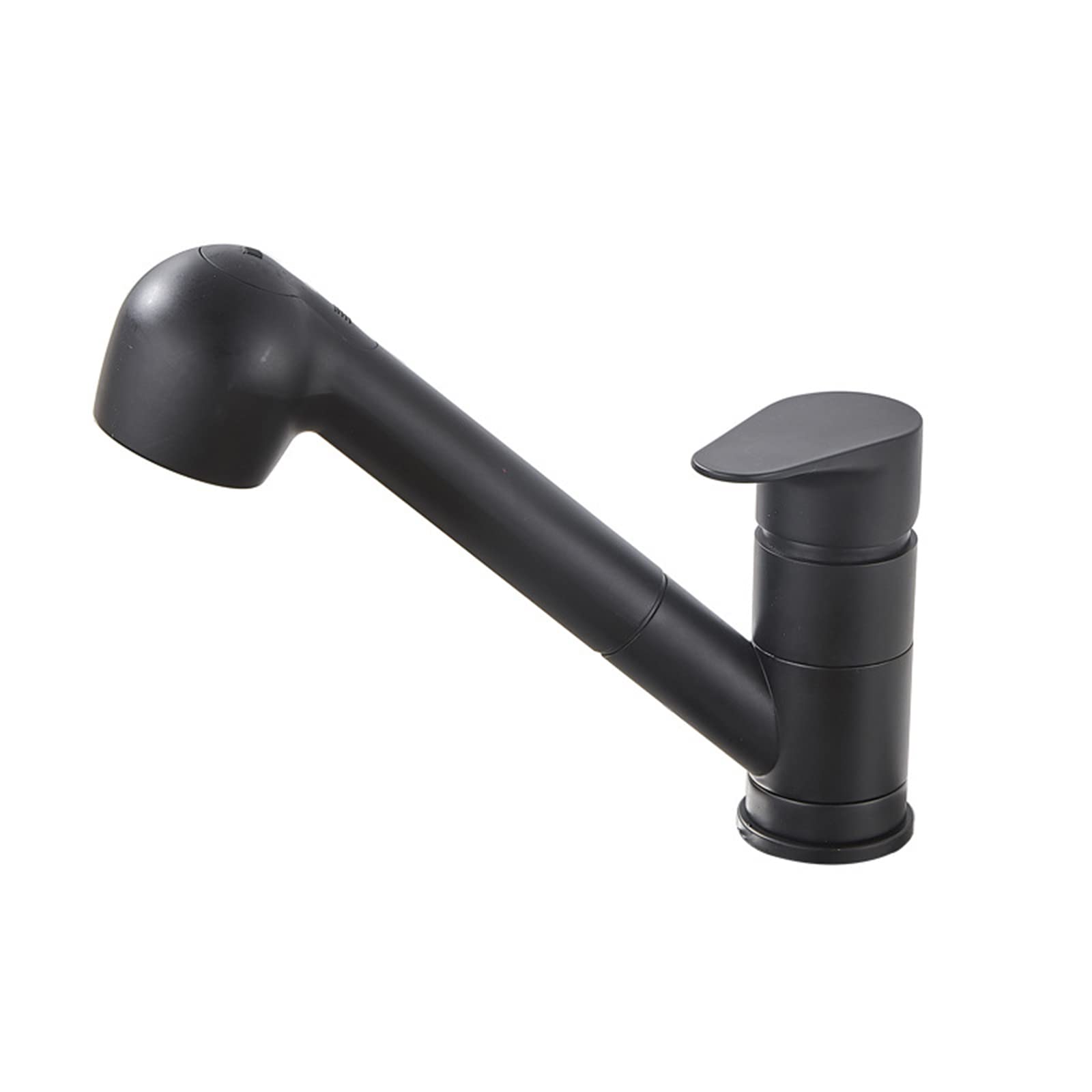 ZYCHSJXA Pull Out Kitchen Tap Rotate 2 Mode Mixer with Spray Brass-Black