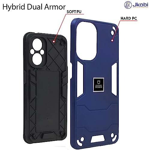 Image of Jkobi Back Cover Case for Tecno Spark 10 5G (Lightweight Hybrid Shockproof Polycarbonate| Slim Blue)