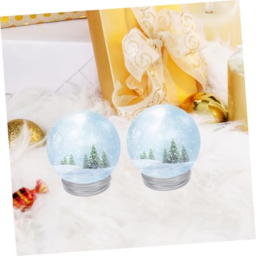 Bolas de nieve manualidades DIY FONDOTIN con tapas de rosca para decoración en casa de 12 piezas 6
