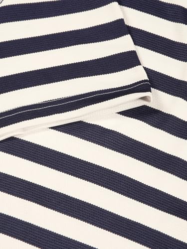 Image of Thomas Scott Men's | Striped | Half Sleeve | Regular Fit | Poly Elastane | Round Neck | Casual Tshirt