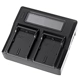lc-e6e battery charger LCD-Display: Zeigt den aktuellen Ladezustand an, der den genauen Prozentsatz des Leistungspegels abdeckt