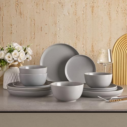 Save 56% on Sweese 12-Piece Porcelain Dinnerware Set for 4 - Image 5