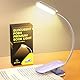 Glocusent Posh Premium Leselampe Buch Klemme mit Timer, 16 LED Wiederaufladbar Buchlampe, Laufzeit 160 Stunden, 1800K augenschonend Leselicht, 3 Farben & 5 Helligkeitsstufen, perfekt für Leser