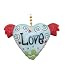 Love Winged Heart Ceiling Fan Light Pull Chain by Clementine Designs