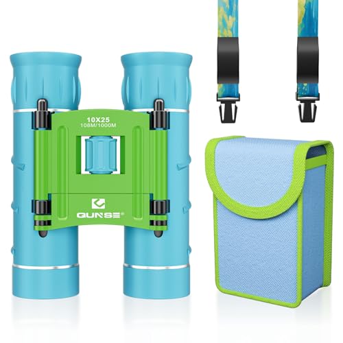 QUNSE Prismáticos 10x25 Profesionales