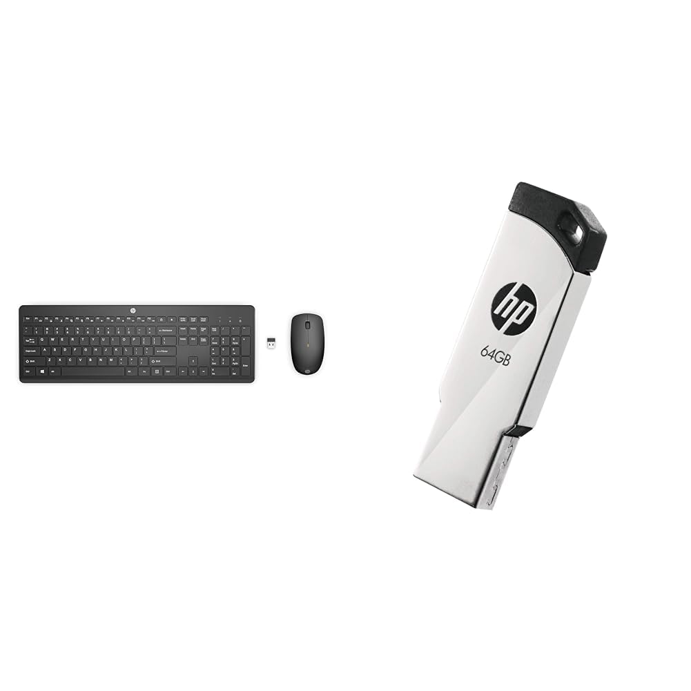 HP 230 Black Chicklet Wireless USB Keyboard and Mouse Set with 2.4GHz Wireless Connection and 12 Fun (B0BR1PJ99K) Amazon Price History, Amazon Price Tracker