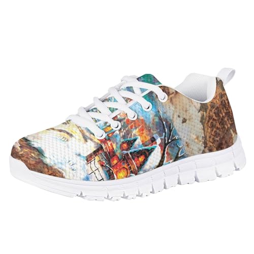 Bengbobar Sneakers for Kids Christmas Athletic Lightweight Breathable Shoes Boys Girls Comfort Holiday Running Shoes Kids2