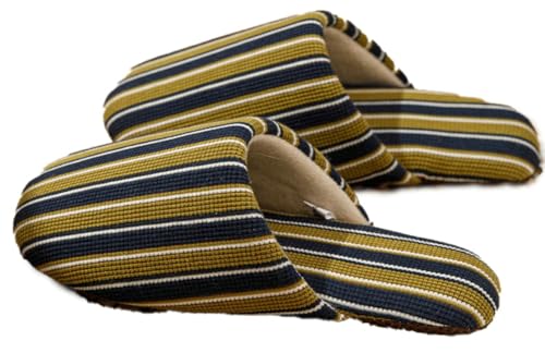 Epsion Linen Slippers for Women Japanese Style House Shoes Fleece Lining Soft Sole Anti-Skid