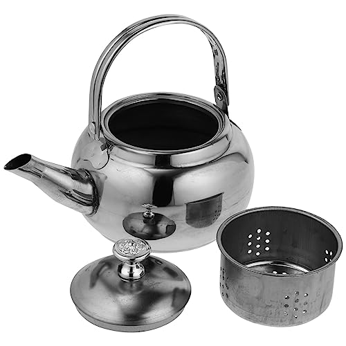 BESTonZON Stainless Steel Tea Kettle Filter Teapot for Daily Use Energy Efficient Heating and Elegant Design for Kitchen and Tea