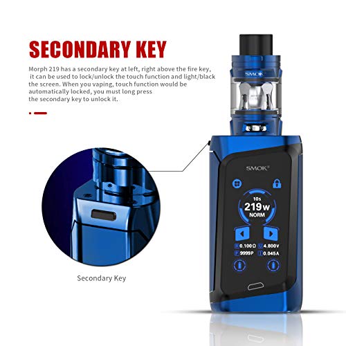 SMOK-Morph-219-TFV-Mini-V2-E-Cigarette-Vape-Starter-Kit-Blue-2-ml-No-Nicotine
