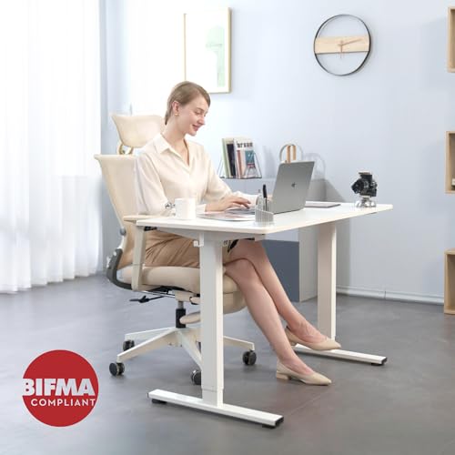 FLEXISPOT Foldex Silla de Oficina Ergonómica, Plegable con Apoyo Lumbar, Reposabrazos Regulables en Altura, Reposacabezas 2D, Silla de Escritorio de Malla para Oficina Casa-Blanco - imagen 5