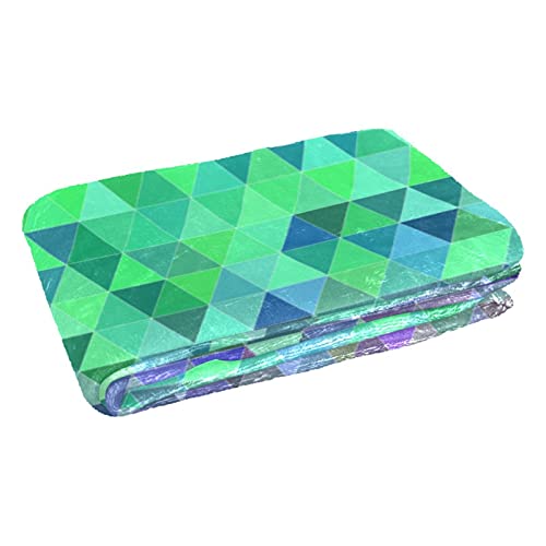 Couverture douce chaude triangles style géométrique plaid 150x100cm - 3