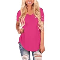 Blusa Cotone Donna in Saldo Camice Viscosa Donna Camicia Rosa Raso Elegante Curvy 54 Fucsia T Shirts Giallo Fluo Magliette Bianche in Cotone Manica Corta Gialla Maglietta Basic Maniche Corte