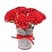 TLBBJ Juguetes artesanales Juguetes para niños Artesanía Kindergarten Manual Material Paquete Hogar Creativo Decorativo Flor Bouquet Montessori Enseñanza Ayudas Sencillo (Color : 01 Red)