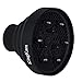 Universal Collapsible Hair Dryer Diffuser - Travel and Easy Storage - KingKam Diffuser Attachment Fit Most Hair Dryers with Nozzle Diameter D-1.575Inch to 1.968 Inch (4-5cm) - Black