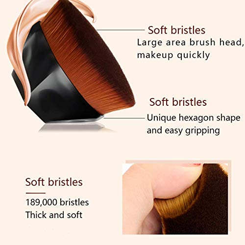 image for Flat Flawless Foundation Brush for Liquid,Powder and Cream Makeup,Bobi