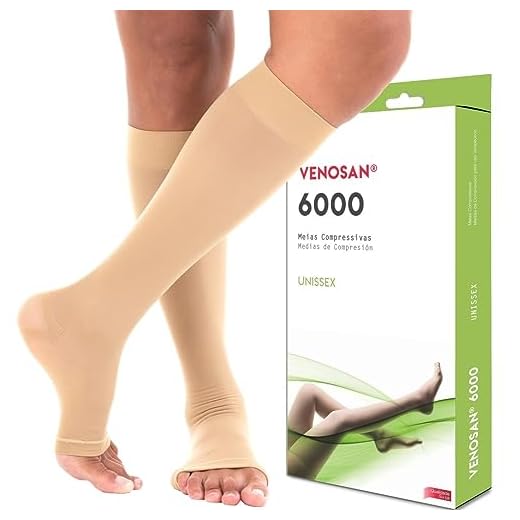 Meia de Compressão 3/4 Venosan 6000-20-30 mmHg AD Pé Aberto (G)