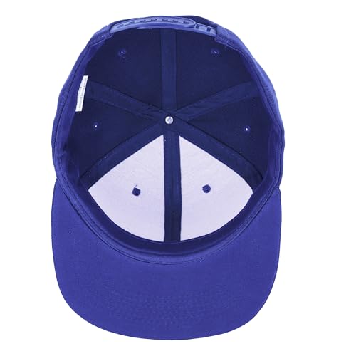 Image of Gelante Plain Blank Flat Brim Adjustable Snapback Baseball Caps LOT 6 Pack