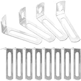 OUNONA 20 Stück Teiliges Rostfreiem Stabile Eckwinkel für Holzverbindungen Rechteckige Halterungen zur Möbelbefestigung Langlebige Regalhalterungen für DIY und Reparaturen