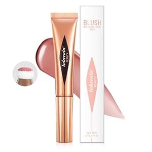 Liquid Blush Beauty Wand Matte Blush Contour Wand Soft Smooth Glossy Lightweight Long Lasting Waterproof Liquid Blush Stick Makeup Kit For Natural Nude Cheeks (01#Pink Blush)