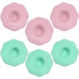 Washbasin Drain Protector Silicone Flower Shape Drain Hair Catcher Strainer Snare Reusable Sewer Ant