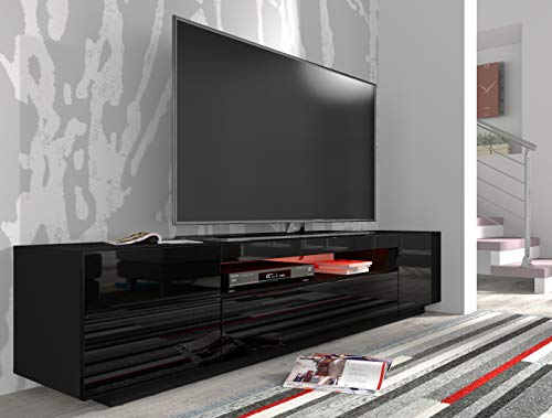 Lowboard Bim Furniture 200 cm TV Schrank mit LED-Beleuchtung