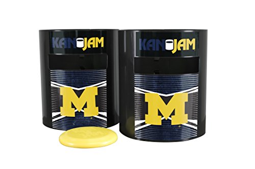 Kan Jam Michigan Wolverines Disc Slam Outdoor Game, NCAA Licensed Set, Team Color, 11.875