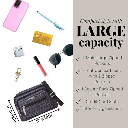 Image of Baggallini Triple Zip Bagg JAV Cross Body