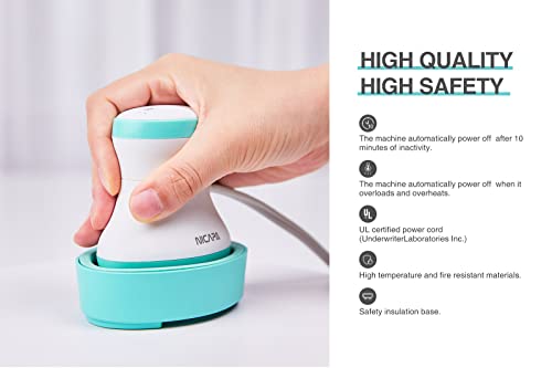 NICAPA Mini Heat Press Machine for T Shirts Shoes Hats Small HTV Vinyl Projects Portable Mini Iron Press for Sublimation Ink Transfer Projects and Heating Transfer-Blue - Thumbnail 3