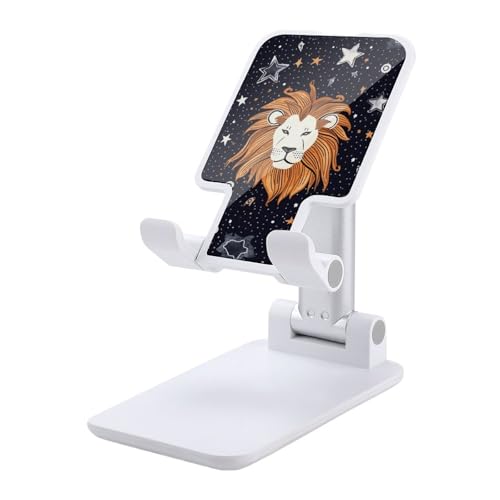 Support de téléphone pour bureau pliable pour soulager les cervicales motif lion