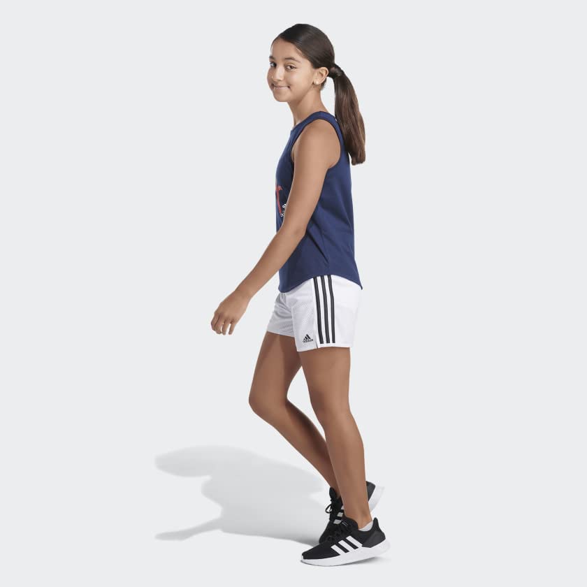 adidas Girls' Sleeveless Curved Hem Tank4