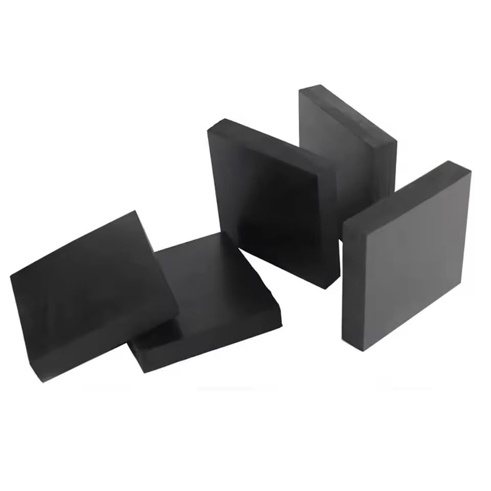 1pcs Black Rubber Sheets Damping Gasket Pad 50x50mm 100x100mm Thick 10mm 15mm 20mm (200mm x 200mm x 50mm)