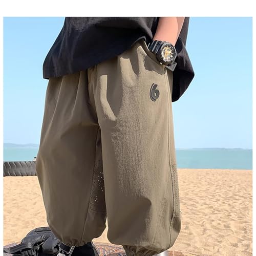 Boys Casual Printed Pants Comfortable Jogger Trousers Elastic Waist Lightweight Summer Bottoms Perfect for Daily2