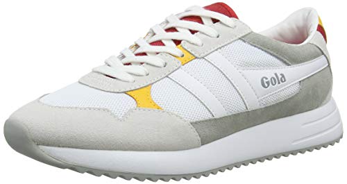 Gola Herren Cma559 Sneaker, Weiß (White/RED/Sun WR), 41 EU