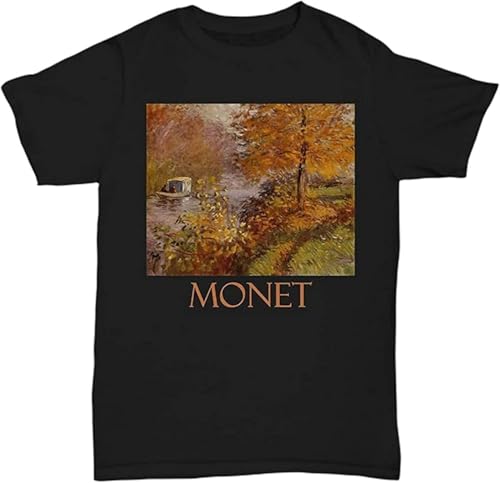 Photo de F55FLENG Rhett Men's The Studio Boat by Claude Monet Manches Courtes(Medium)