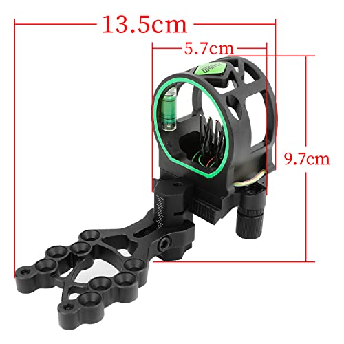 Zshjgjr 5Pin Bow Sight Black, Reversible Mount Design With Sight Light For Compound Bow Archery Hunting #TOP2