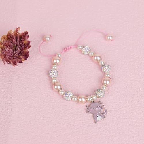 Image of Axolotl Gifts for Axolotl Lovers Birthday Gift Axolotl Necklace Bracelet Kawaii Jewelry for Who Loved Axolotl Easter Basket Stuffers