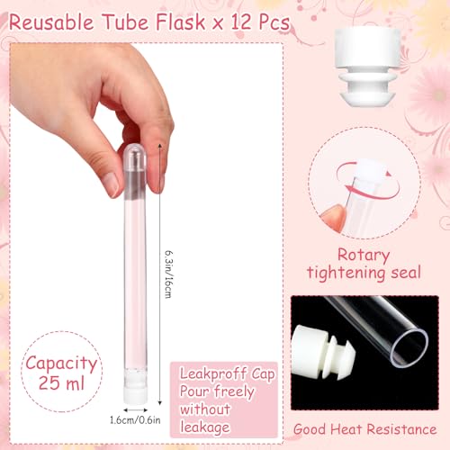 Image of Copkim 38 Pcs Tampon Tube Set for Women,Rainbow Style | Plastic Travel Tube Containers, Reusable Wrappers, for Festivals Cruises Sports Events Concert