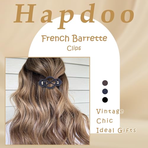 6 pinzas para el cabello estilo francés vintage miniatura 5