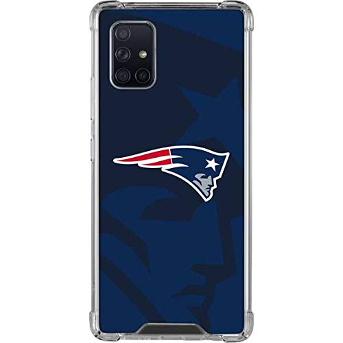 Skinit Clear Phone Case Compatible with Galaxy A71 5G - Officially Licensed NFL New England Patriots Double Vision Design