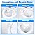 IANFAN 60 Counts Disposable Toilet Wand Refills Compatible with Most Bowl Brush Wand, Toilet Bowl Cleaner Refill Pads, Disposable Bathroom Toilet Brush Scrubber for Deep Cleaning Stain Removal