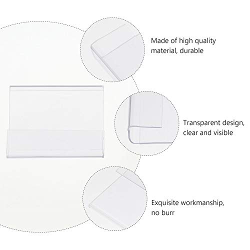 VILLCASE Suporte de Etiqueta de Preço de Prateleira de Fio de Plástico de 10 Unidades Clipe de Supor