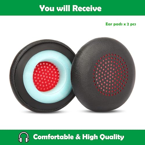 Almohadillas de cuero proteico premium de repuesto para auriculares Plantronics Voyager Focus UC B825 miniatura 4